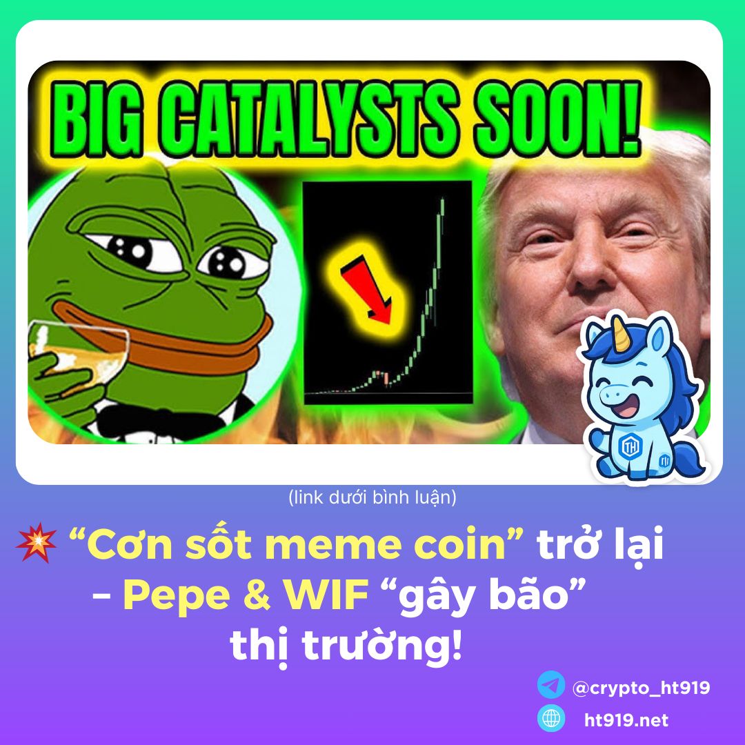 ht919_crypto's tweet photo. 💥 “Cơn sốt meme coin” trở lại – Pepe &amp; WIF “gây bão” thị trường!
https://t.co/RUsXQO8hSd
========================
⭐️Telegram: https://t.co/HvQVUcXV1f
#crypto #trading #cryptonews https://t.co/04W9xkQqBM