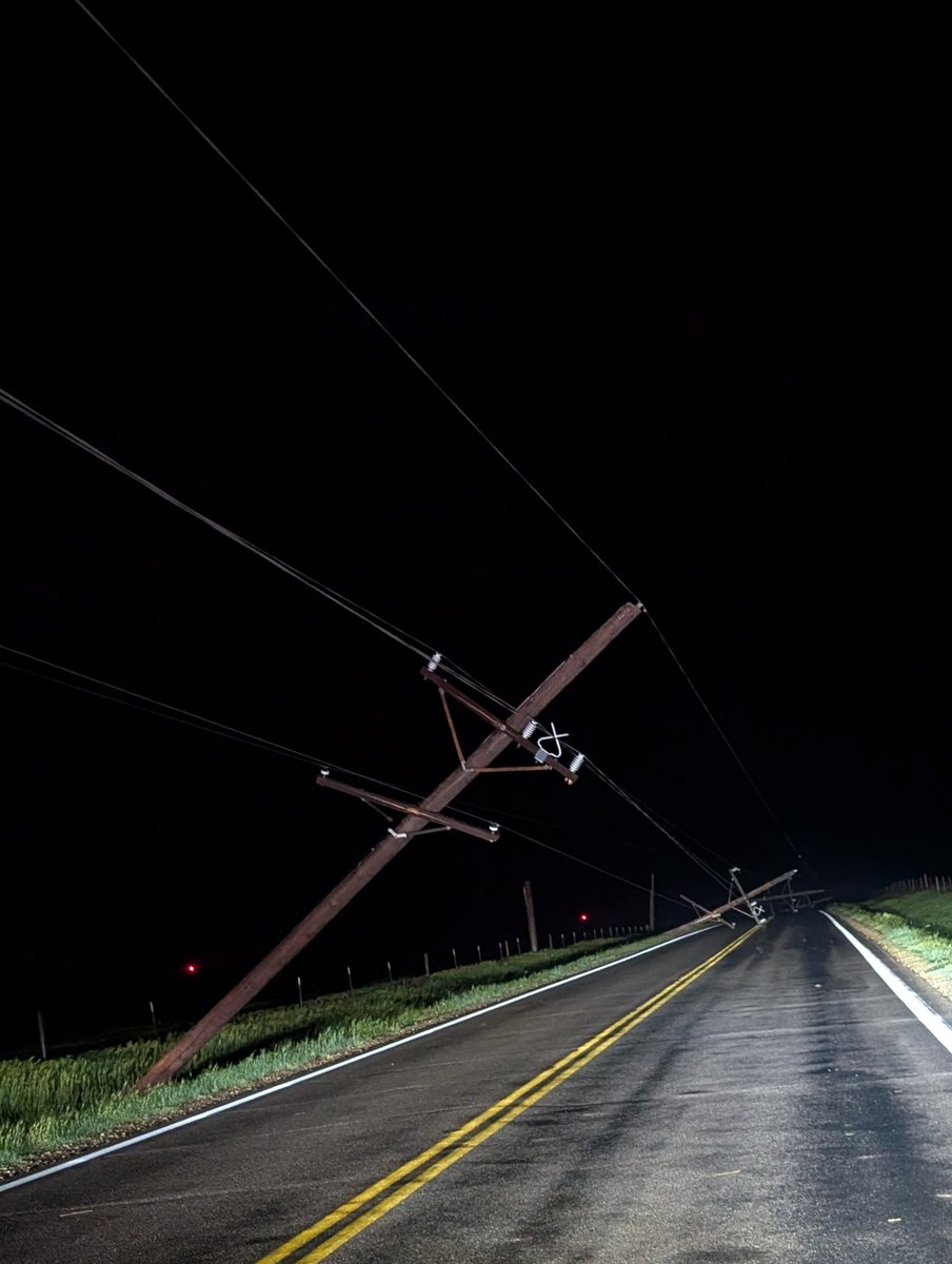 Large tornado passed across US 183 in front of me. Just south of Greensburg Kansas! #kswx