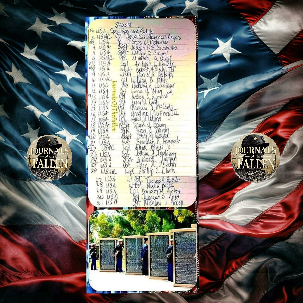 Patriots let us Honor the Fallen that gave their all on this day May 18th during the Global War On Terror . 
May they all Rest in Peace!
SemperFidelis,
ECasas 
#V1P45
#JOTF4435
#neverforgotten7050 #USA #USMC  #JournalsOfTheFallen43000
#TheNamesofTodaysFallen