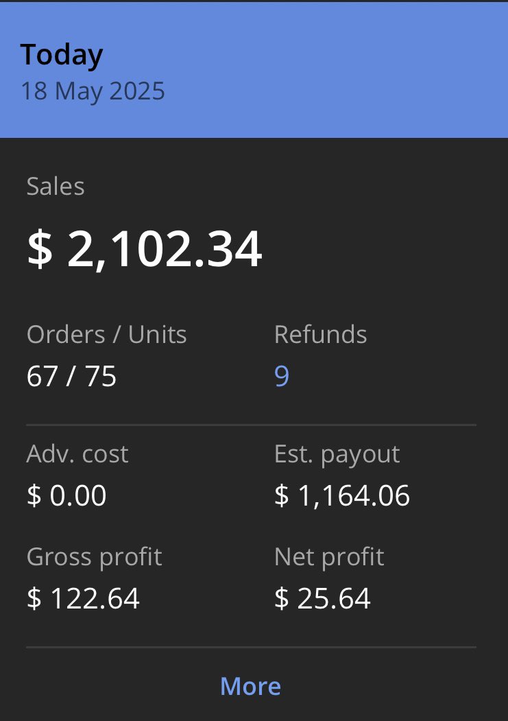 Business is booming. 💔