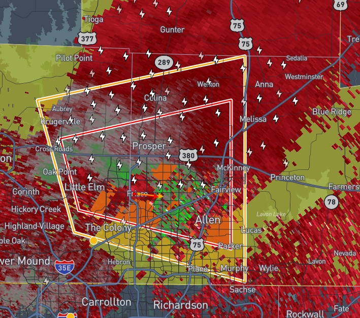 BigOlHunk's tweet photo. ๐จ SEVERE WEATHER ALERT ๐จ
Large tornado spotted near Prosper, TX (๐33.2758ยฐ N, 96.7905ยฐ W) โ Denton & Collin County residents, TAKE COVER NOW. This is a dangerous storm.
#TXwx #TornadoWarning #BigTornado #WeatherAlert #StormChaser #SevereWeather #BreakingNews https://t.co/GUwQ2xP257
