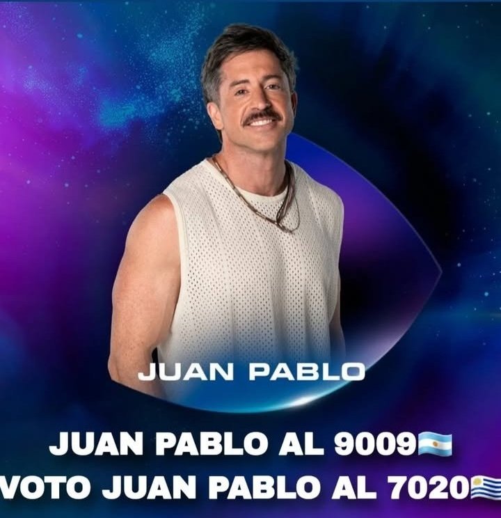 A darlo todo!!

JUAN PABLO AL 9009🇦🇷
VOTO JUAN PABLO AL 7020🇺🇾
#GranHermano