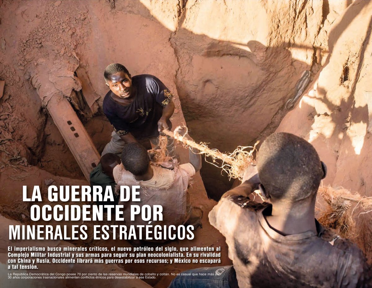 BuzosNoticias's tweet photo. 🔴#buzos | La guerra de occidente por minerales estratégicos ⛰️🪙

El imperialismo busca minerales críticos, el nuevo petróleo del siglo, que alimenten al Complejo Militar Industrial y sus armas para seguir su plan neocolonialista.

Lee más: https://t.co/E3aHRcaokt https://t.co/0EjGCYooDn