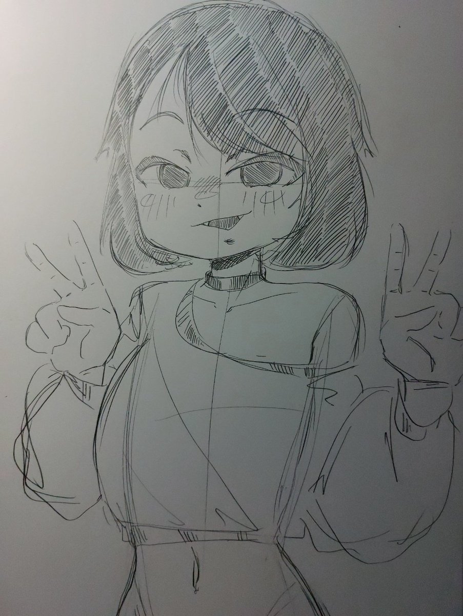 ✌️👧🏻✌️
#イラスト #スケッチ #illustration #originalcharacterart #originalcharacters #drawing #sketches