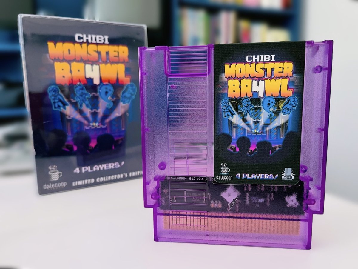 <a href="/gouaig/">Gouaig</a> Chibi Monster Brawl, 4 joueurs !
➡️ homebrew-factory.com/nes/136-chibi-…

#NES #homebrew #nesdev #NESmaker #indiegames #gamedev #ファミコン #同人ゲーム