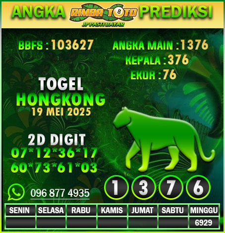 PREDIKSI HONGKONG 19 MEI 2025
LINK DAFTAR >> rebrand.ly/riimbaviip
RIMBATOTO Merupakan Situs Slot Togel,slot &amp; Casino Online Terpercaya Dan Terbaik Di Indonesia!!
HADIAH TERBESAR
4d : 10.000.000
3d : 1.000.000
2D : 100.000
#rimbatoto #prediksitogel #prediksisydney