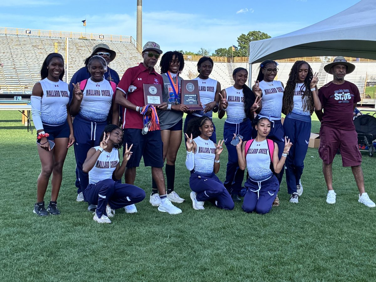 mallardcreektf's tweet photo. Congrats to our #CreekGirlz for finishing as NC 4A State Runner Ups in a very close team battle. We are very proud of the hard work and dedication that these young ladies showed yesterday. #CreekSpeed
@MSCarolinas_ @MCHS_Mavericks https://t.co/vPynSqnJKy