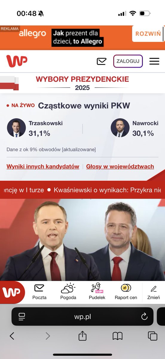 Tylko w <a href="/wirtualnapolska/">Wirtualna Polska</a> NA ŻYWO 🔴 cząstkowe wyniki PKW! Śledzimy liczenie minuta po minucie – dane prosto z PKW na wp.pl