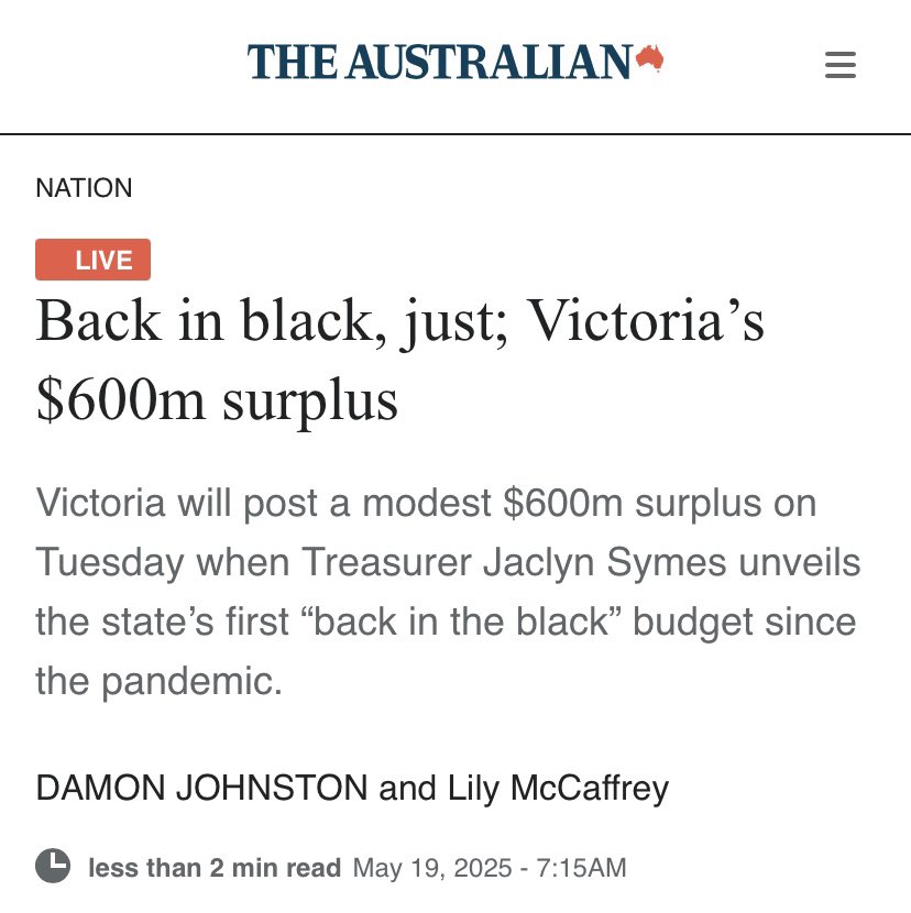 ChristyDanFan's tweet photo. The hysteria around Victoria’s debt is nothing but hysteria from the partisan trash media &amp; the Liberal Party. It’s all they have. The Vic Labor Govt has done more than any government in Victoria’s history, with no help from the former federal Liberal govt. Now we have a surplus! https://t.co/o9HVhOUWS6