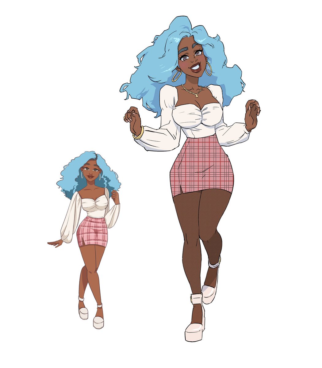 WhytManga's tweet photo. I was thinking about Clueless when I redrew this character… https://t.co/Ns1dIN7QyZ