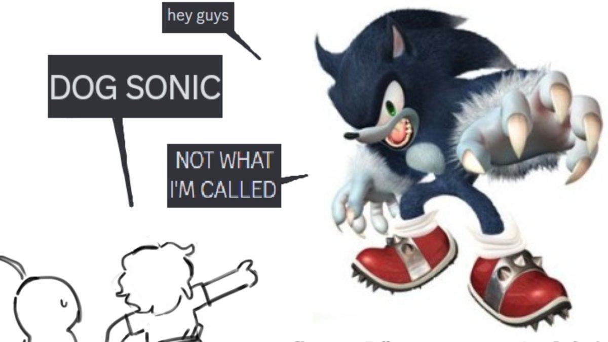 DWNami's tweet photo. dog sonic https://t.co/akrcyDhH9d