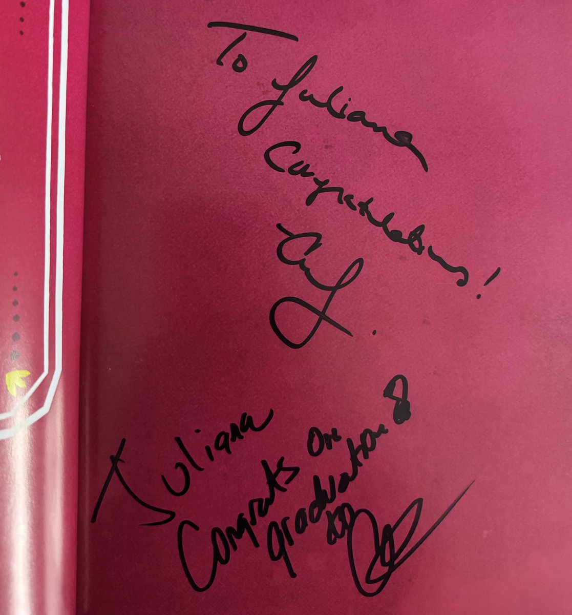 Got to have the coolest duo ever be a part of my graduation yesterday <a href="/Aimee_Garcia/">Aimee Garcia</a> <a href="/TheAJMendez/">AJ Mendez</a> thank you everything 🖤
#DayOfTheDeadGirl