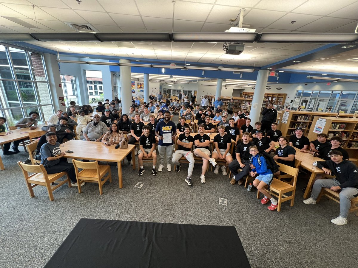 MLCHS Athletics (@mlchs_athletics) on Twitter photo Quinten Wooten extending his atheltic career at Mt Saint Joseph Football!! Congrats Q !! Largest crowd ever of football and baseball team in MLCHS library! <a href="/SCPS_Activities/">SCPS_Activities</a> Quinten Wooten extending his atheltic career at Mt Saint Joseph Football!! Congrats Q !! Largest crowd ever of football and baseball team in MLCHS library! <a href="/SCPS_Activities/">SCPS_Activities</a>