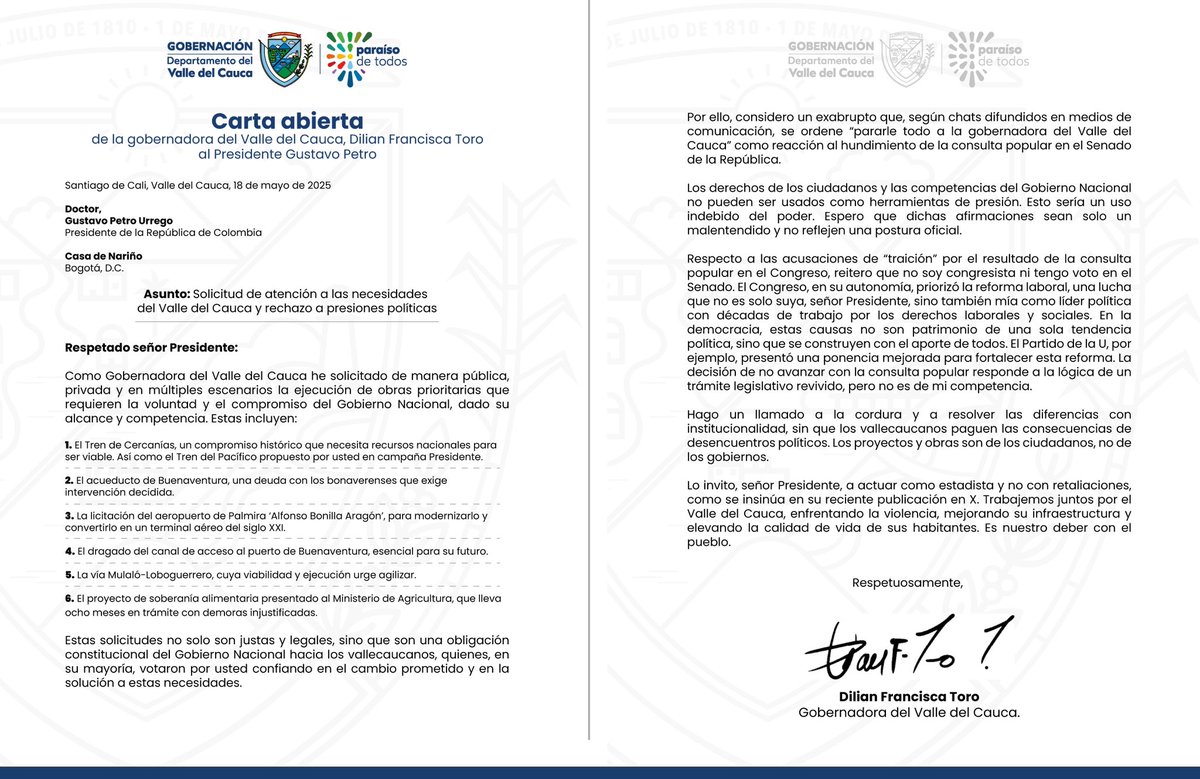Carta abierta al Señor Presidente. 📃

📲 lc.cx/NtBoLo