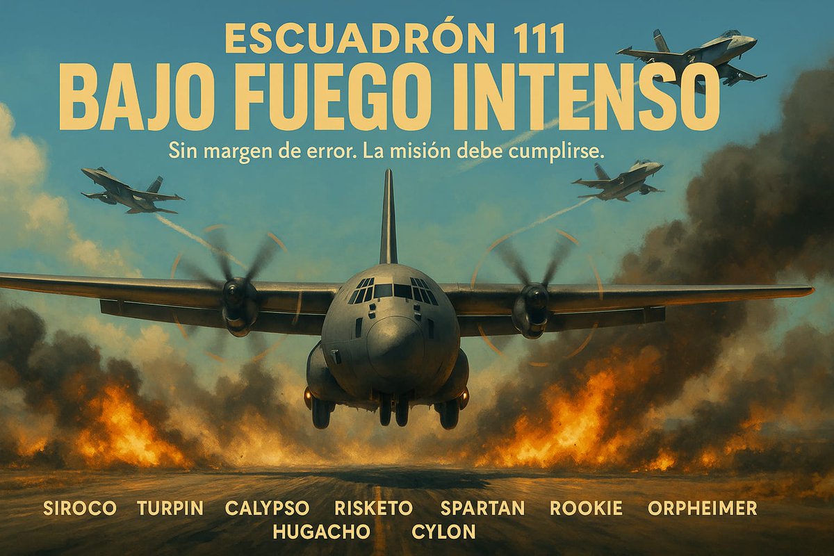 thecylonpilot's tweet photo. 🔥 NUEVA MISIÓN PvE en DCS WORLD  🎯 “Pretense Syria: Bajo fuego intenso” 📍 Ataque coordinado y despliegue en la base aérea de Khalkalah  💣 Realismo total con el Escuadrón 111 🎥 https://t.co/rQ4zDfnWLa  #DCSWorld #SimulacionMilitar #C130 #DCSenEspañol #PVE #E111 https://t.co/swTJF3PIlR