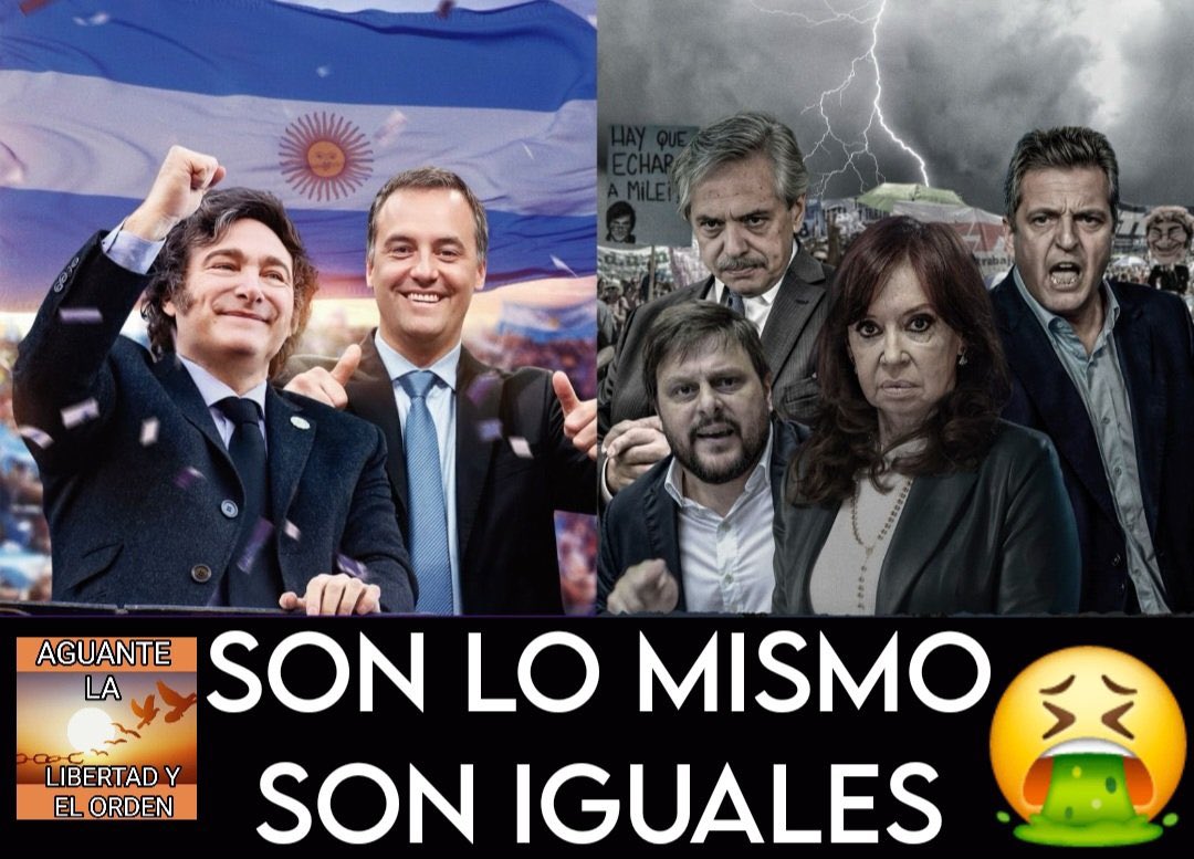<a href="/madorni/">Manuel Adorni</a> Pobre Argentina 🇦🇷, duele la mediocridad y corrupción de <a href="/KarinaMileiOk/">Karina Milei</a> #Libra q voltearon #FichaLimpia x su impunidad y la de su socia <a href="/CFKArgentina/">Cristina Kirchner</a>