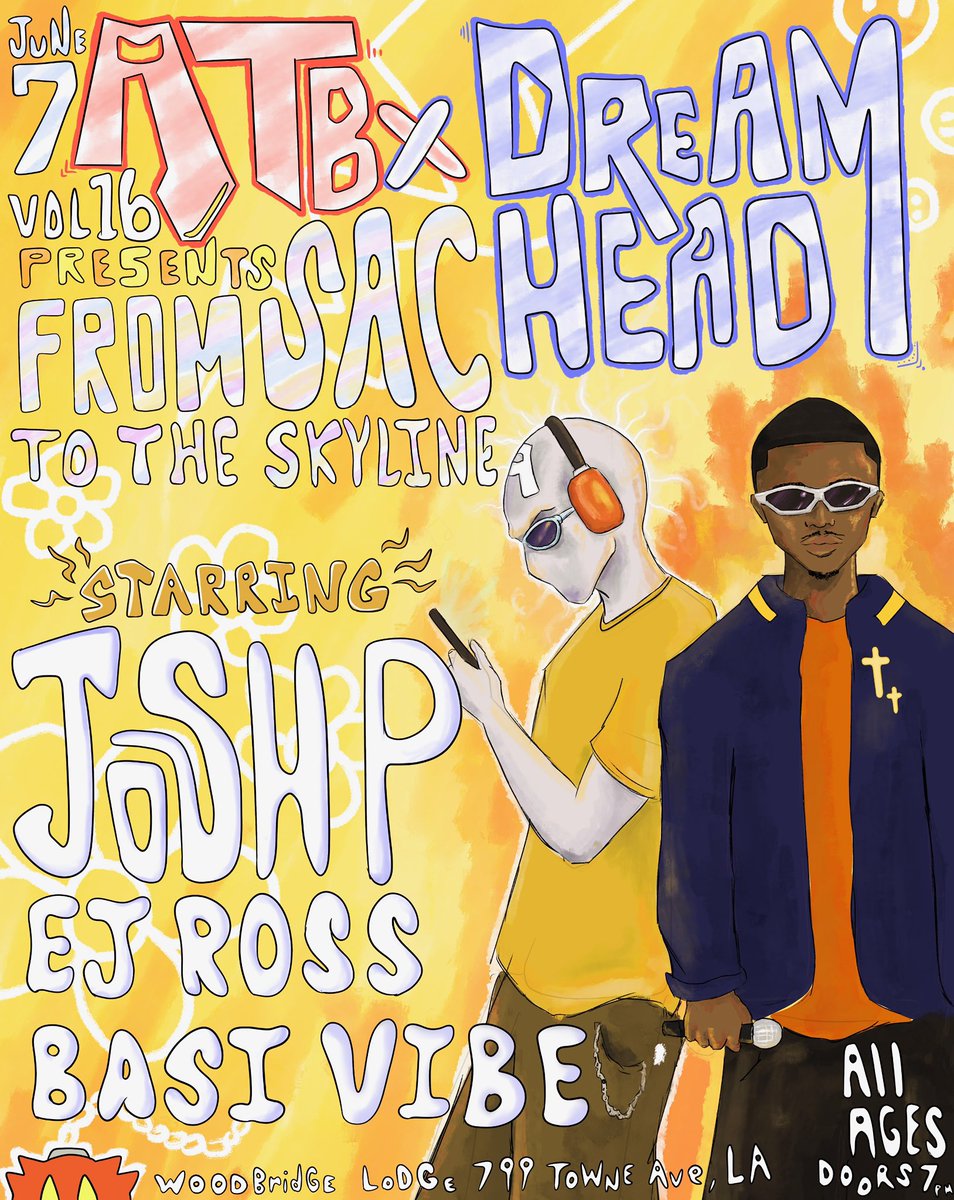 AboveTheBridgee's tweet photo. We’re honored to bring our guy @JoshPfromca down from Sacramento for his first LA performance. 
He’ll be ripping with his band as well as @ejross &amp; Basi Vibe , $12 tickets available now in our bio. Very limited capacity for this one, so grab your ticket fast 🔒 https://t.co/JMkdmuYsgG