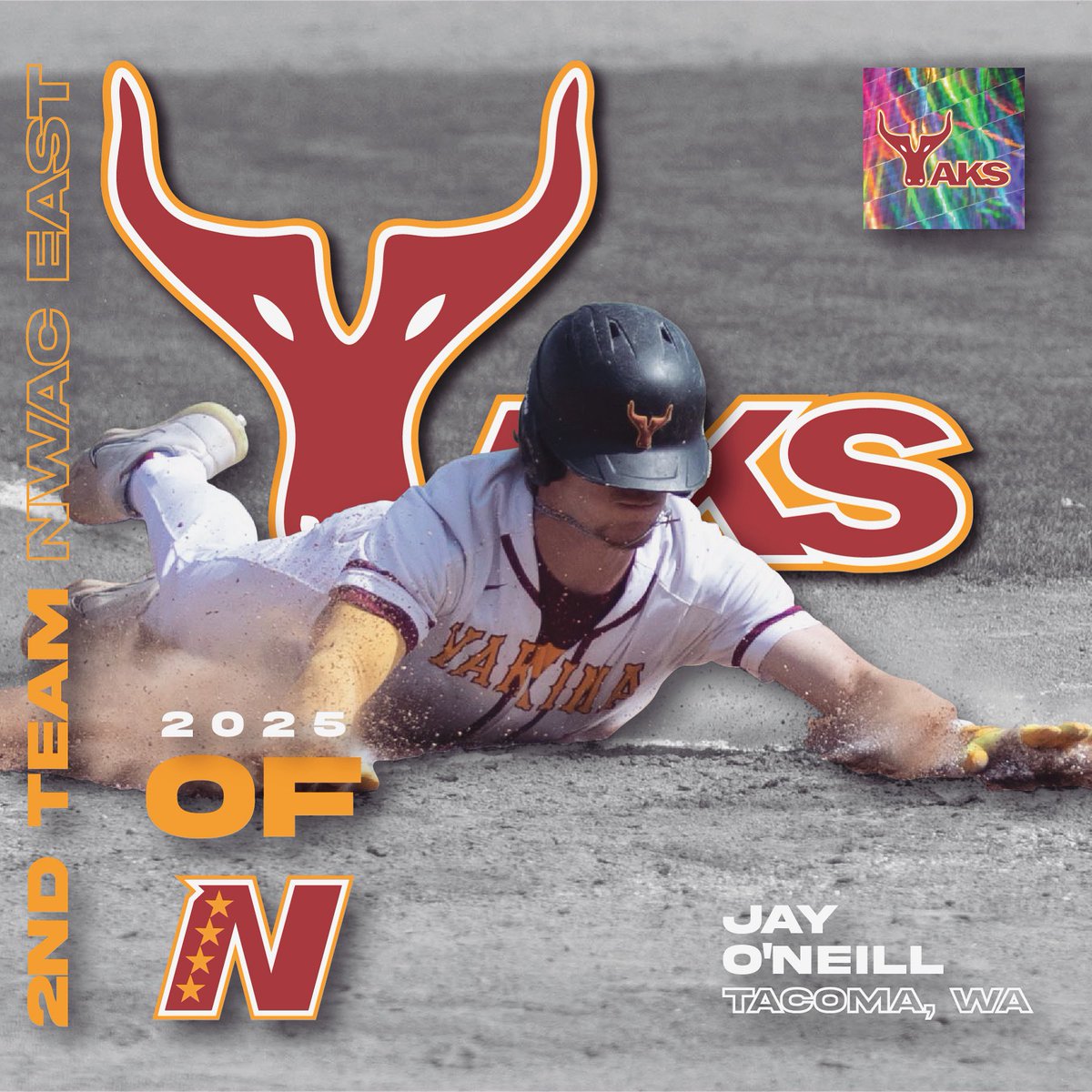 Congrats to SO <a href="/jayoneill04/">Jay O’Neill</a> (<a href="/GGC_Baseball/">GGC Baseball</a>) on 2nd Team OF honors for the <a href="/NWACSports/">NWAC</a> East 🏆