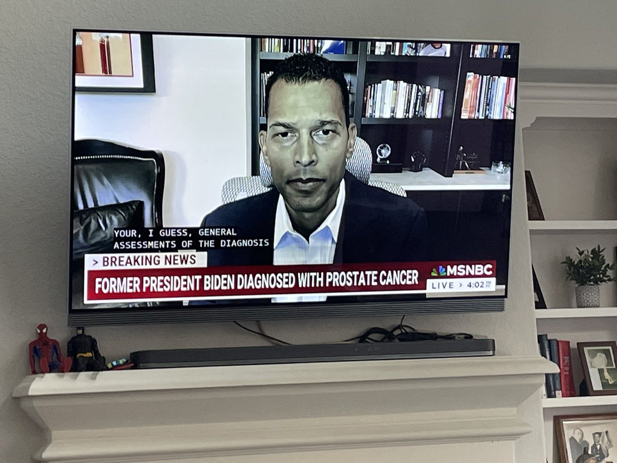 Look who’s on <a href="/MSNBC/">MSNBC</a>  Dr. Curt DeVille! <a href="/ASTRO_org/">ASTRO</a>  🤩🙌🏿