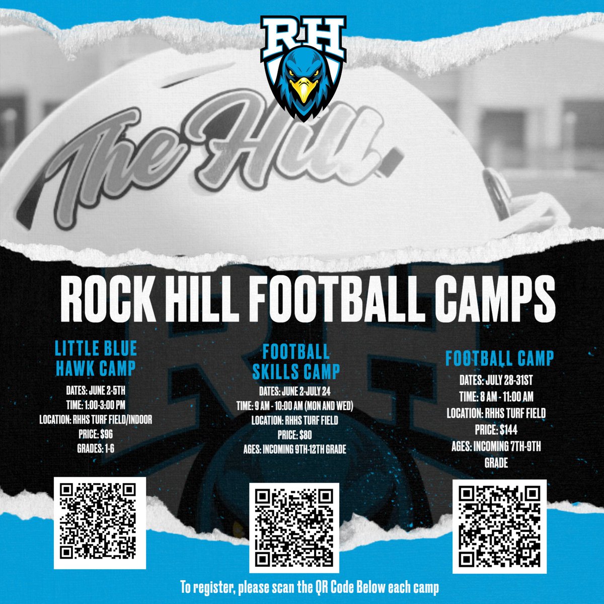 Two weeks away from the start of summer camps. Get Signed up today. It is going to be a great summer