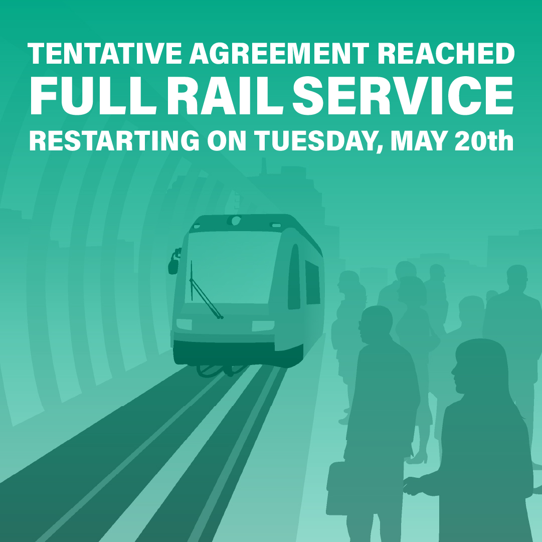 NJ TRANSIT &amp; the BLET have announced a tentative agreement. 

NJ TRANSIT train service will resume on Tuesday, May 20, as it takes approximately 24 hours to inspect and prepare the infrastructure before returning to full scheduled service. 

Details at njtransit.com/restart