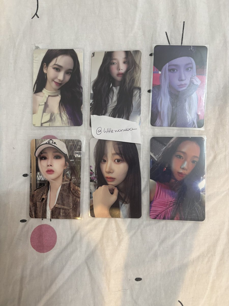 littlewonwoo_'s tweet photo. VENDO/VENDA

Set Karina e Gisele 

⭐️ 210,00 + Frete
⭐️ Prioridade para pagamento imediato
⭐️ Envio essa semana
⭐️ Mando foto dos cards e meus feedbacks positivos estão no meu tt
⭐️ Pode fazer CEG, mas a prioridade será de quem pagar primeiro e precisa me avisar antes! https://t.co/LEOkuSYQ3U