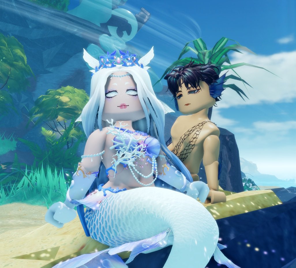 MermaidIsleFans's tweet photo. Mermaid Isle men deserve more accessories🧜🏻‍♂️
give them pearl crowns, coral cuffs, and sea-glass rings! Let the mermen sparkle too🐚✨ #MermaidIsle #Roblox https://t.co/tOKIGMAIoe