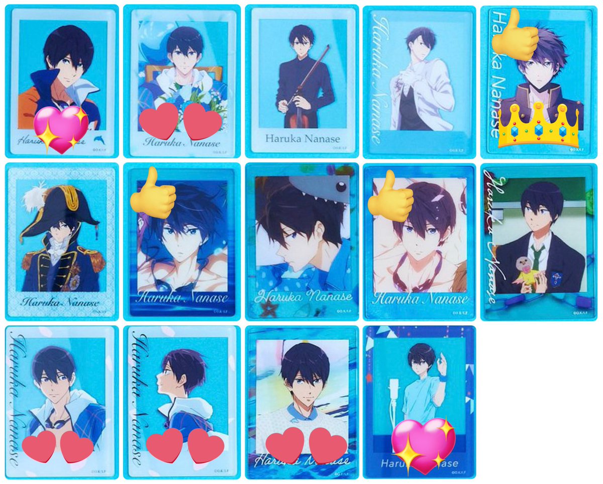 skr876_goods's tweet photo. 【交換/譲渡】Free! オケコン チェキ風クリアカード クリカ

譲→真琴.*怜.*渚.*日和.夏也.*愛一郎.旭.貴澄(1枚目オーロラ)

求→3.4枚目遙.凛(👑>💖>💕>無印)
*は定価◎(キャラごと)

※都内お手渡しor鳥取(24日)or郵送(局留め.PayPay)
※ できればオーロラは👍希望

お気軽にお声掛けください🌸 https://t.co/vLKY6TK7Km