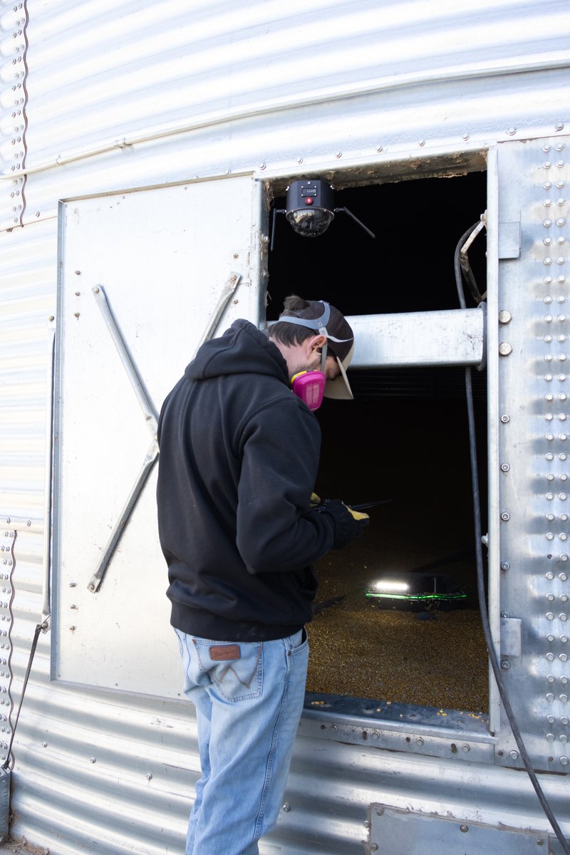 You know the risks inside a grain bin — and you’re not taking chances. With the Grain Weevil robot, you manage your grain and protect your health without stepping into danger. Avoid dust, entanglements, and falls — because your safety isn’t optional.
