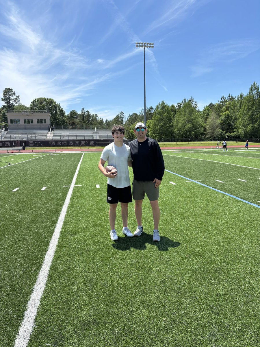 Great session today with <a href="/trice10qb/">Tyler Rice</a>. Looking forward to future workouts!