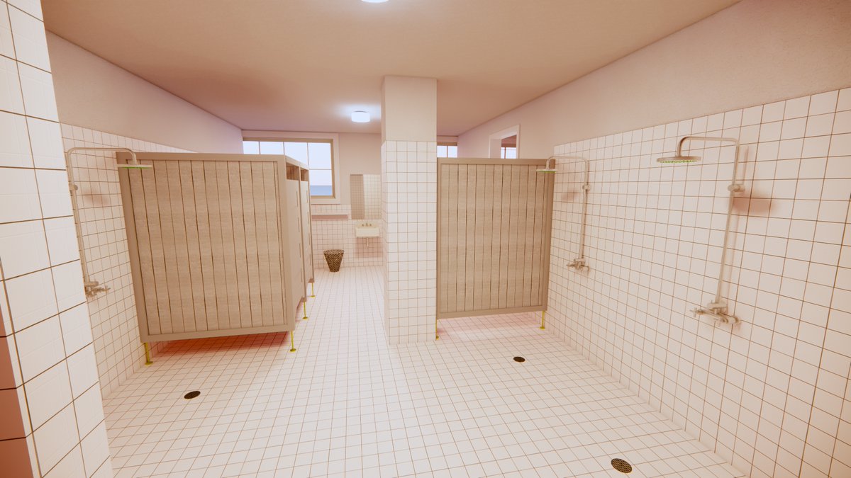 SportsBandbox's tweet photo. More of the inner sanctum of the Dodgers clubhouse inside virtual Ebbets Field, including the trainer's room, laundry/equipment room and of course the showers. #Brooklyn #Dodgers #EbbetsField https://t.co/7JR5XWHSmu