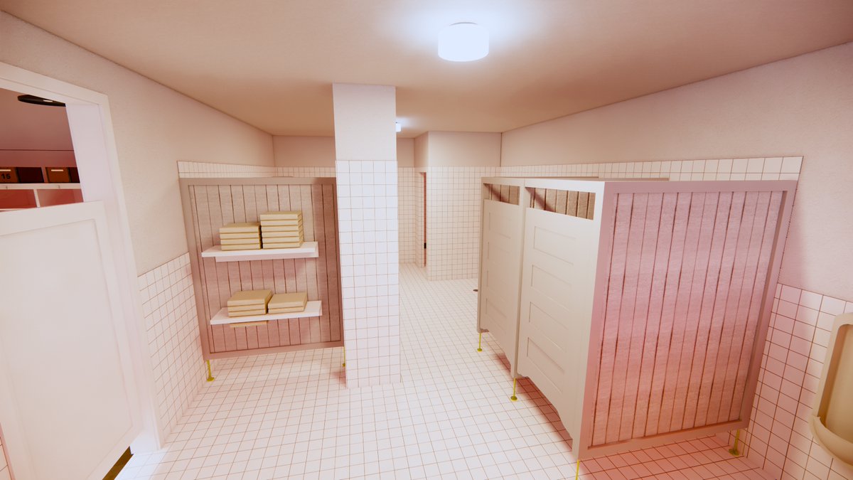 SportsBandbox's tweet photo. More of the inner sanctum of the Dodgers clubhouse inside virtual Ebbets Field, including the trainer's room, laundry/equipment room and of course the showers. #Brooklyn #Dodgers #EbbetsField https://t.co/7JR5XWHSmu