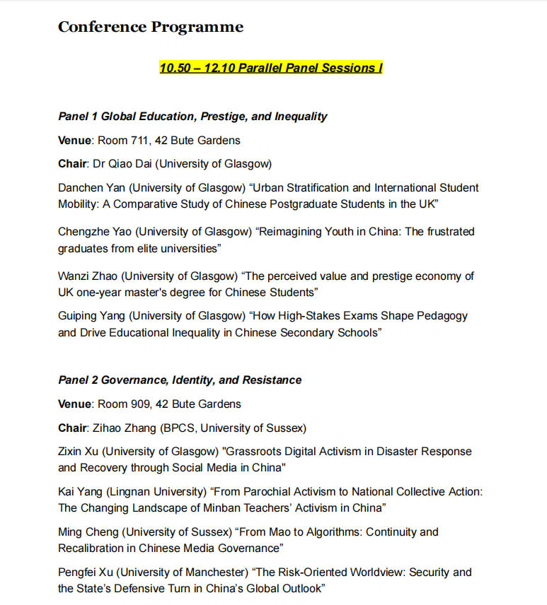 British Postgraduate Network for Chinese Studies tweet media