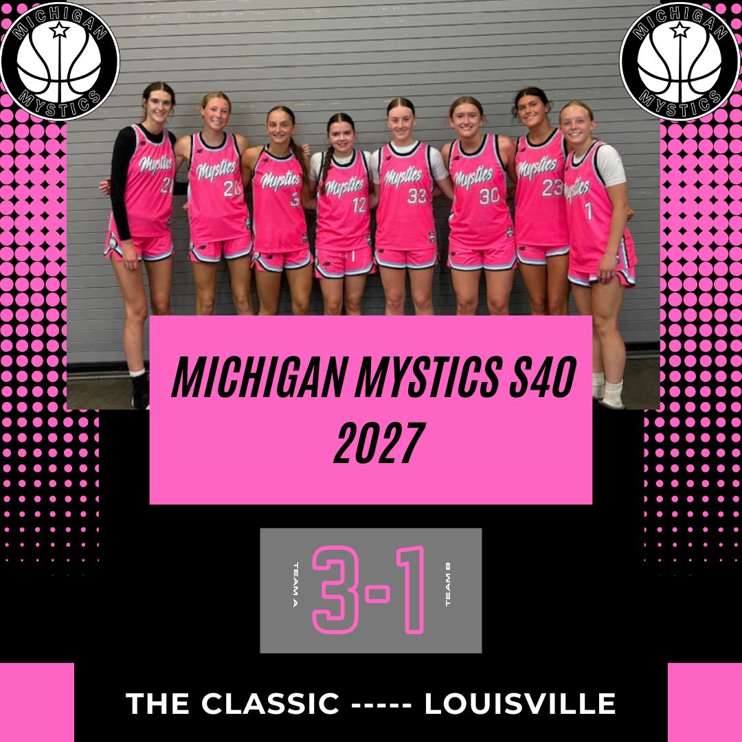 Michigan Mystics 2027 S40 (@2027mystics) on Twitter photo Great weekend of basketball in Louisville <a href="/SelectEventsBB/">Select Events Basketball</a> Went 3-1 at The Classic! Getting better everyday <a href="/MImystics/">Michigan Mystics</a> Great weekend of basketball in Louisville <a href="/SelectEventsBB/">Select Events Basketball</a> Went 3-1 at The Classic! Getting better everyday <a href="/MImystics/">Michigan Mystics</a>