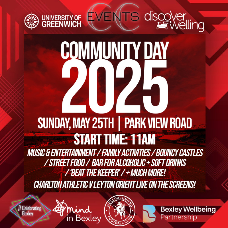 wellingunited's tweet photo. Community Day is just around the corner! 🙌

📆 Sunday, May 25th
⏰ From 11am
📍Park View Road 

📺 We can also confirm that we'll be showing @CAFCofficial v Leyton Orient LIVE on our screens (kick-off 1pm). 

#WeAreWings🪽