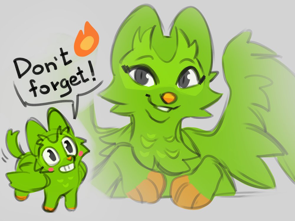 hyilpi_soukoku's tweet image. Duolingo 😘