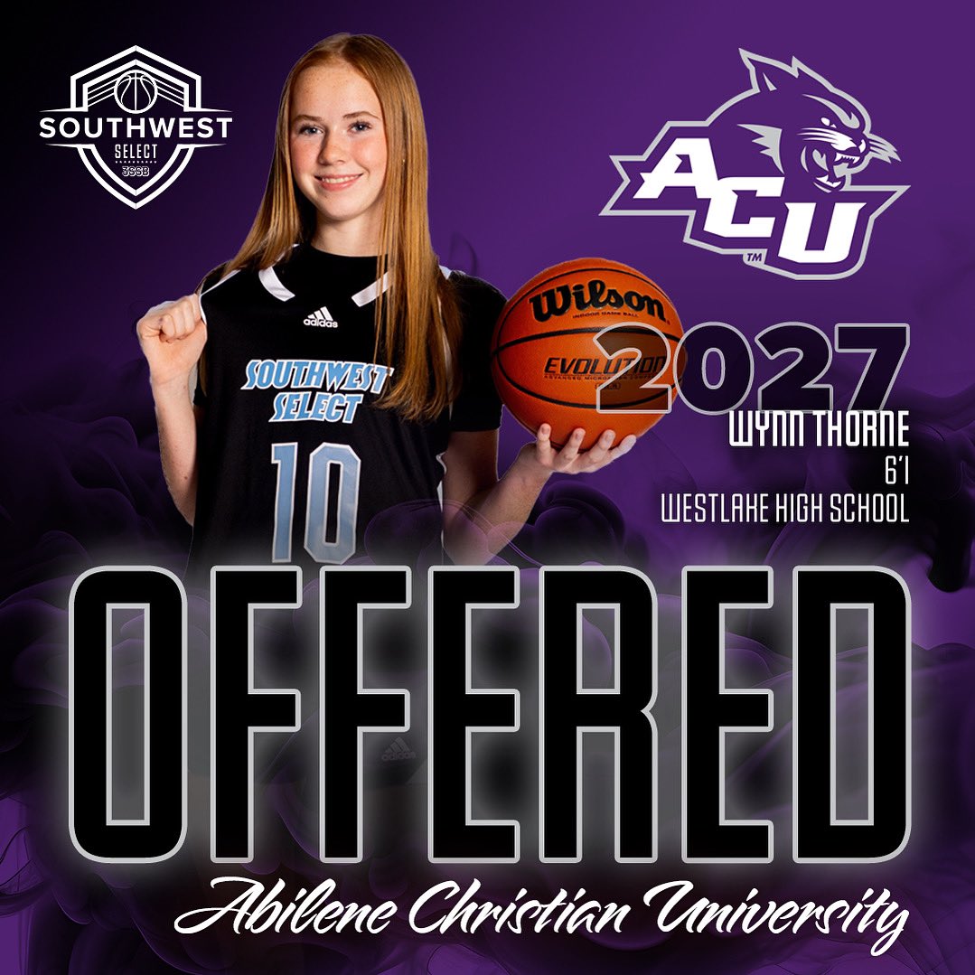 Wynn Thorne (@wynnthorne1) on Twitter photo After a great conversation with <a href="/coachgoodenough/">Julie Goodenough</a> , I am so grateful to receive an offer from Abilene Christian University. Thank you so much for this opportunity and for believing in me!!! After a great conversation with <a href="/coachgoodenough/">Julie Goodenough</a> , I am so grateful to receive an offer from Abilene Christian University. Thank you so much for this opportunity and for believing in me!!!