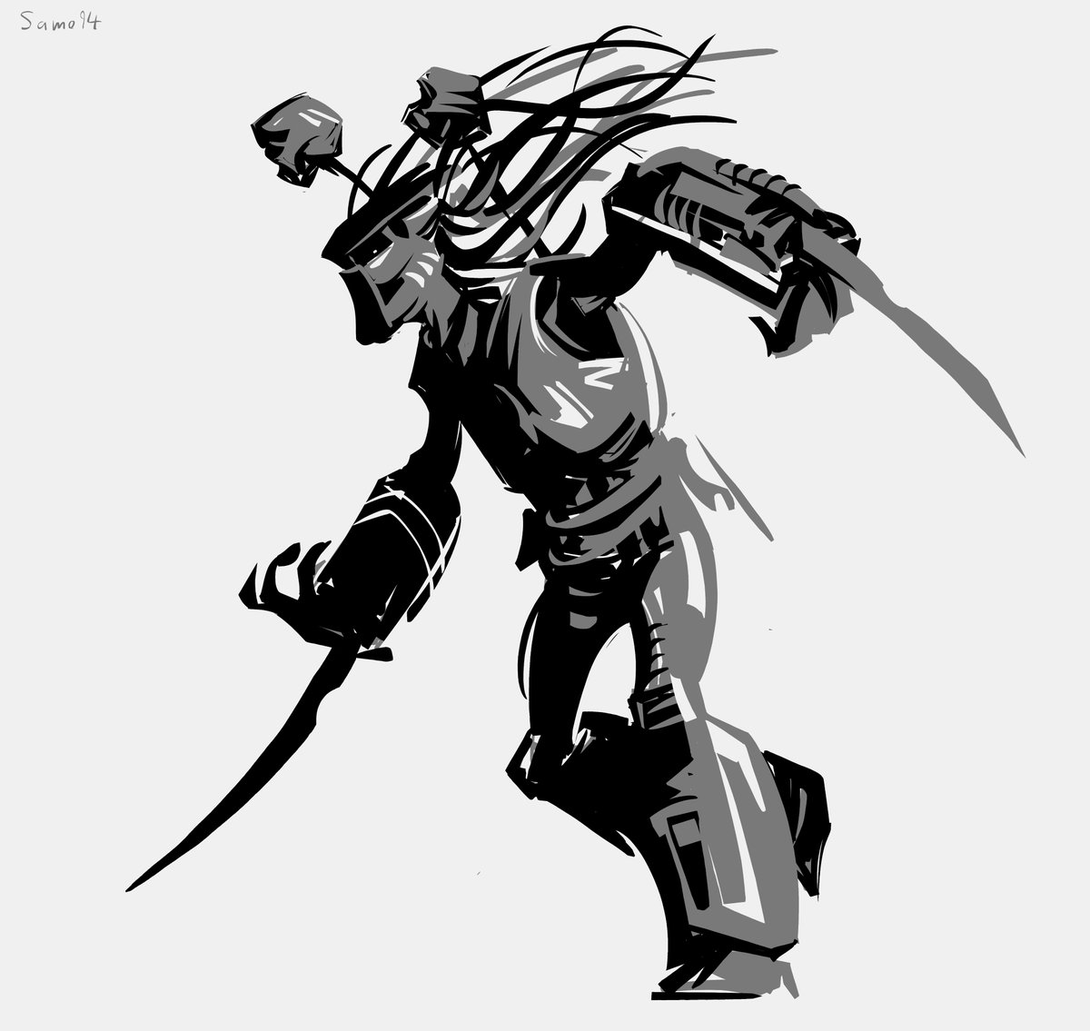 SamoArt94's tweet image. This was a take on the Chopper Predator from the first AVP film, loved the crazy long blades he had
#predator #yautja #alienvspredator #scifi #fanart #moviemonster