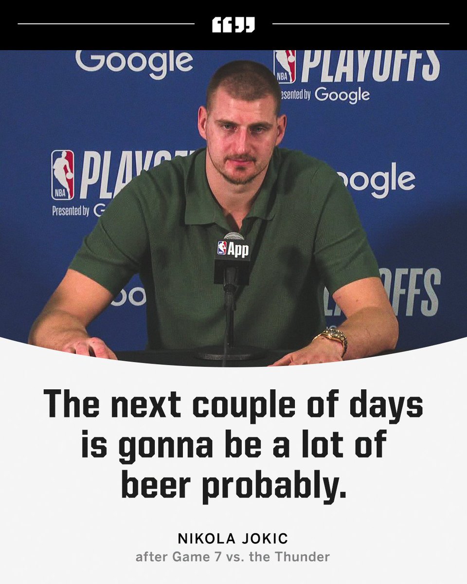 Offseason just started for Jokic 😂