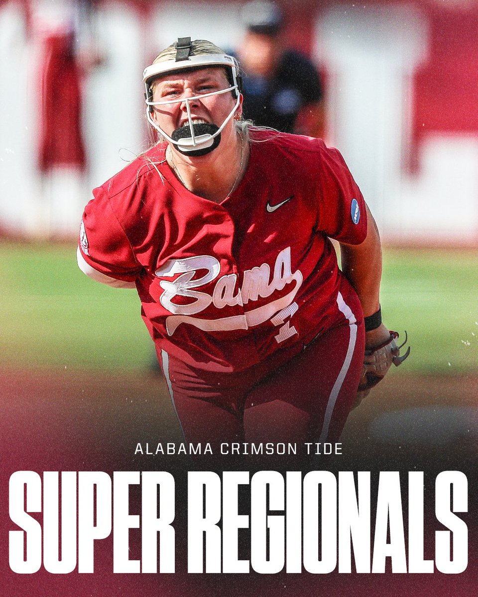 SEC Network (@secnetwork) on Twitter photo ALABAMA IS FEELING SUPER‼️
The Crimson Tide are headed back to the Super Regionals 🐘
📸: <a href="/AlabamaSB/">Alabama Softball</a> ALABAMA IS FEELING SUPER‼️
The Crimson Tide are headed back to the Super Regionals 🐘
📸: <a href="/AlabamaSB/">Alabama Softball</a>