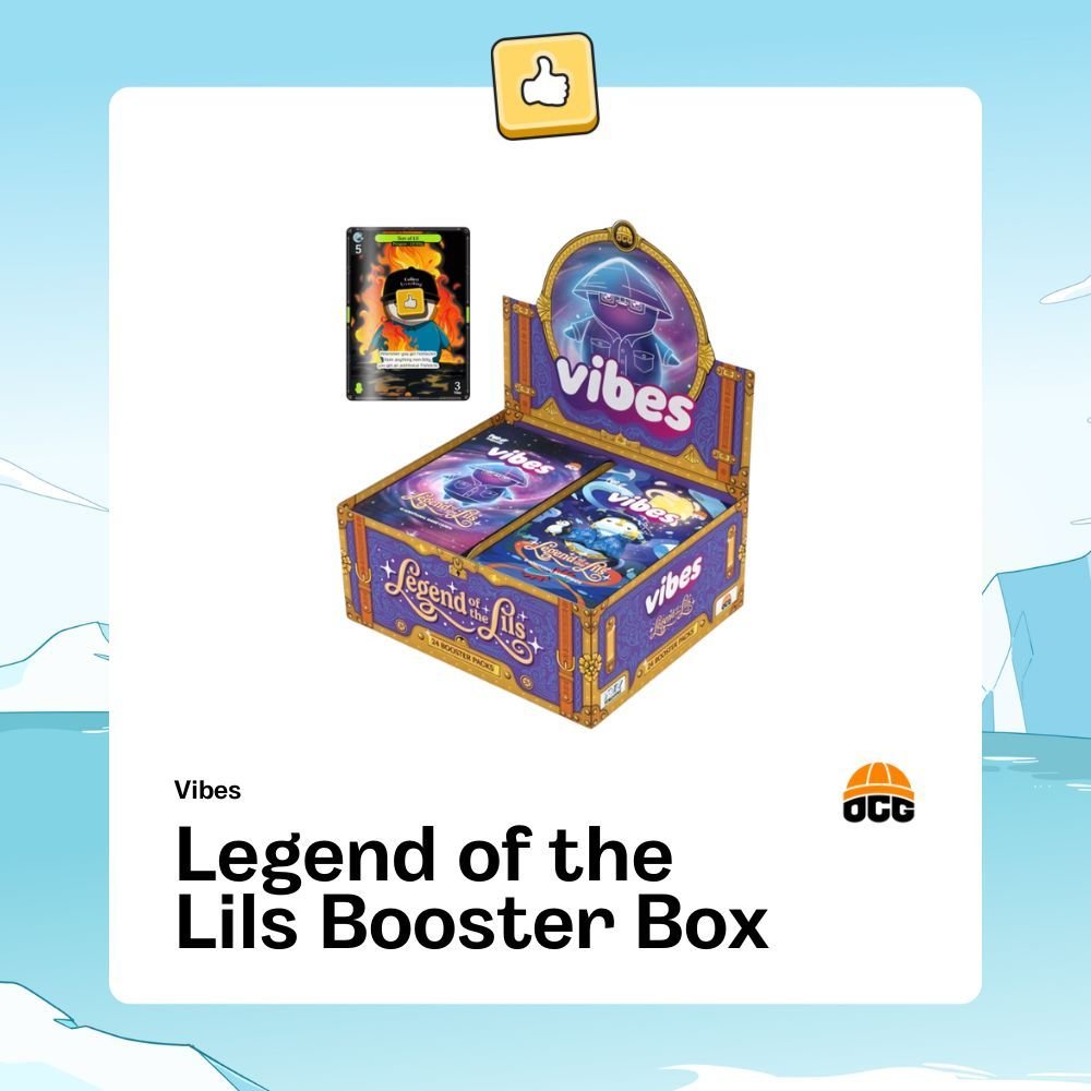 The <a href="/ocapgames/">Vibes (Pudgy TCG)</a> Legend of the Lils Booster Box presale is now live: dyli.io/drop/3961 
 
📦500 total
💵 $120/box
🔟 Max 10/person
✳️ Boxes tokenized on <a href="/AbstractChain/">Abstract</a> 
👍 Guaranteed DYLI Promo card

Miss the presale? Secondary sales are open instantly.