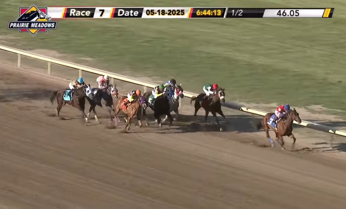 Adios Gary says "bye bye" at the sixteenth pole and goes on to win Sunday's nightcap ... Alfredo Triana up, back to back-to-back wins for Kuhlman Racing, trainer Kelli Martinez.