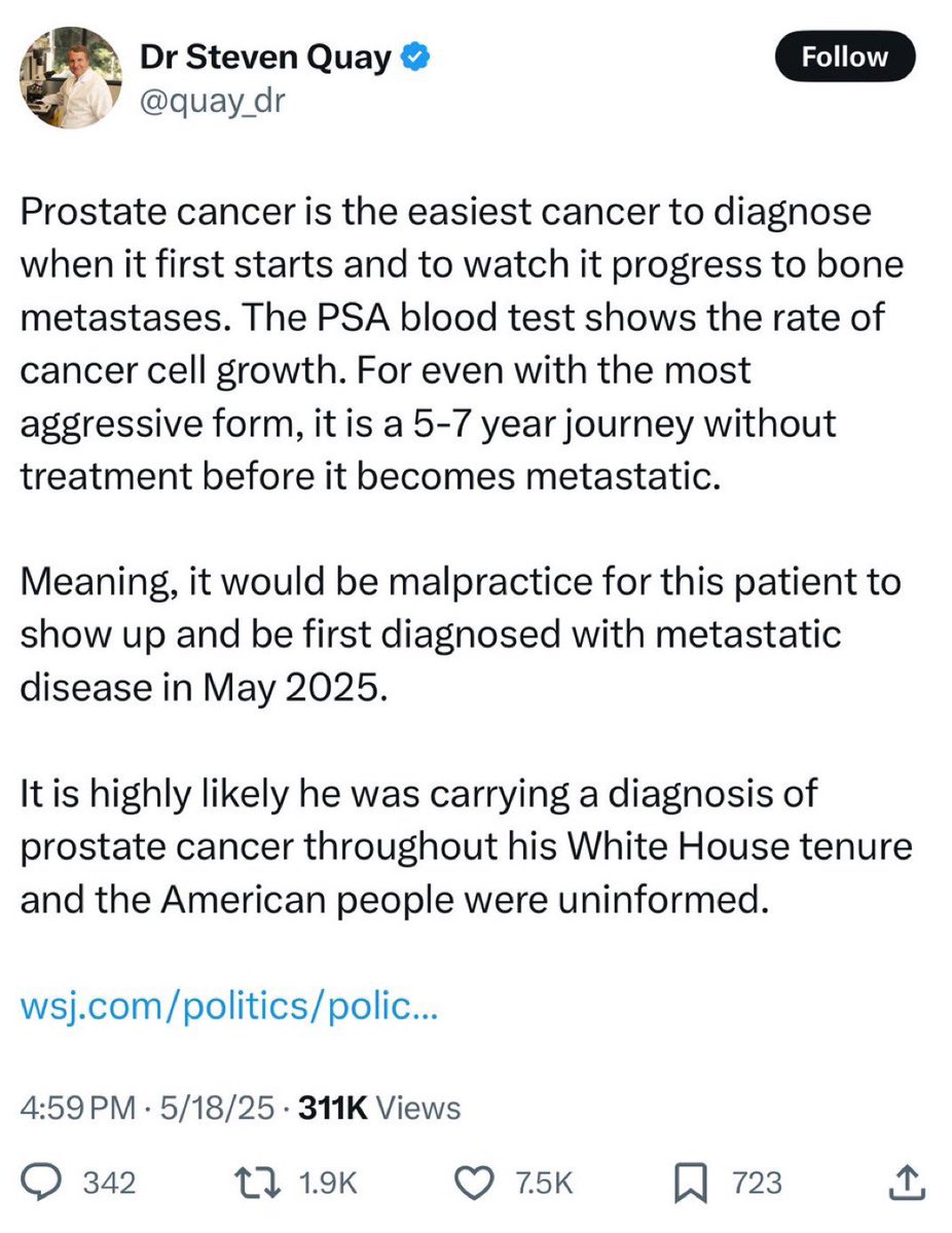 DonaldJTrumpJr's tweet image. What I want to know is how did Dr. Jill Biden miss stage five metastatic cancer or is this yet another coverup???