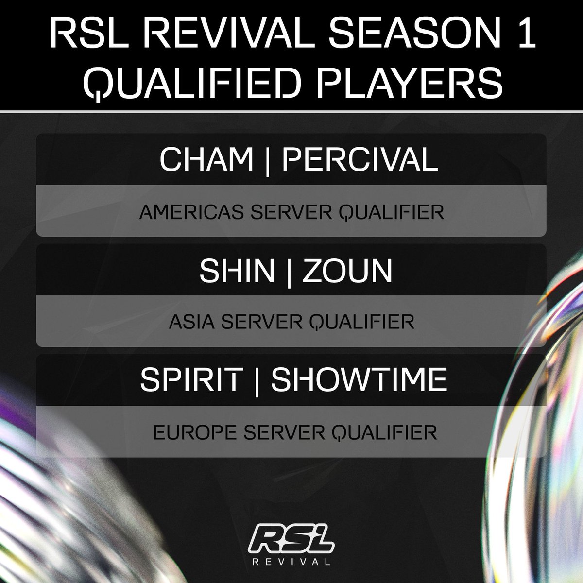 RSL Revival (@revivesc2) on Twitter photo The qualifiers are a wrap and you know what that means - only 2 spots are left up for grabs, and the
👉 Patreon 👈 vote starts TOMORROW!
<a href="/Chamsc2/">ExcerCham</a> | Percival | <a href="/WBG_SHIN/">SHIN HEEBEOM</a> | <a href="/SC2Zoun/">박한솔</a> | <a href="/sc2_Spirit/">Spirit</a> | <a href="/ShoWTimESC2/">Tobias Sieber</a> The qualifiers are a wrap and you know what that means - only 2 spots are left up for grabs, and the
👉 Patreon 👈 vote starts TOMORROW!
<a href="/Chamsc2/">ExcerCham</a> | Percival | <a href="/WBG_SHIN/">SHIN HEEBEOM</a> | <a href="/SC2Zoun/">박한솔</a> | <a href="/sc2_Spirit/">Spirit</a> | <a href="/ShoWTimESC2/">Tobias Sieber</a>