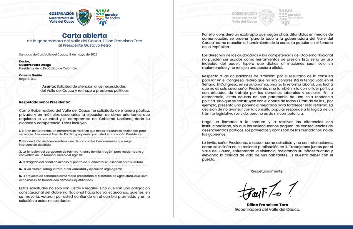 Carta abierta al Señor Presidente. 📃

📲 lc.cx/NtBoLo