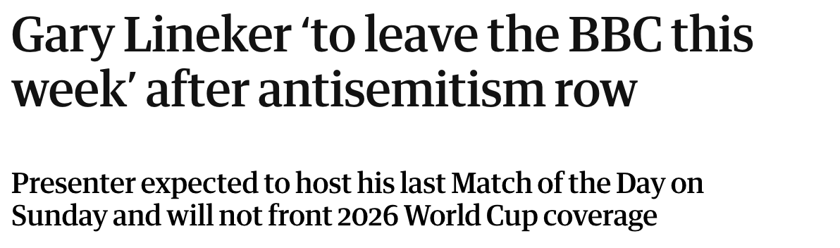 And so it continues. The Zionists win every single time, anything to take attention away from the war crimes they’re committing in #GazaGenocide. It’s more important to stop a BBC presenter calling out their crimes than do anything about killing innocent civilians in Palestine.