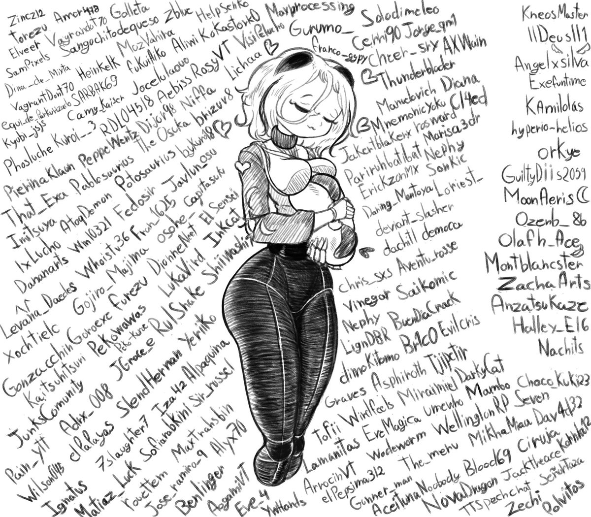 170 Names. Even if it's just for a second, support for me is for life.
I don't want to forget you name. Thanks for 1k followers in Twitch.