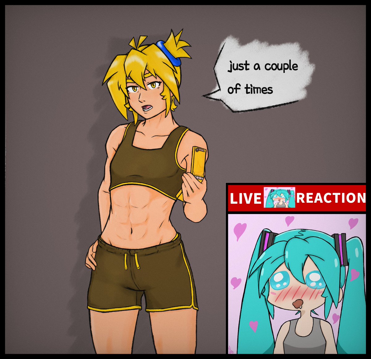 Bonus comic 
#AkitaNeru #HatsuneMiku #yuri