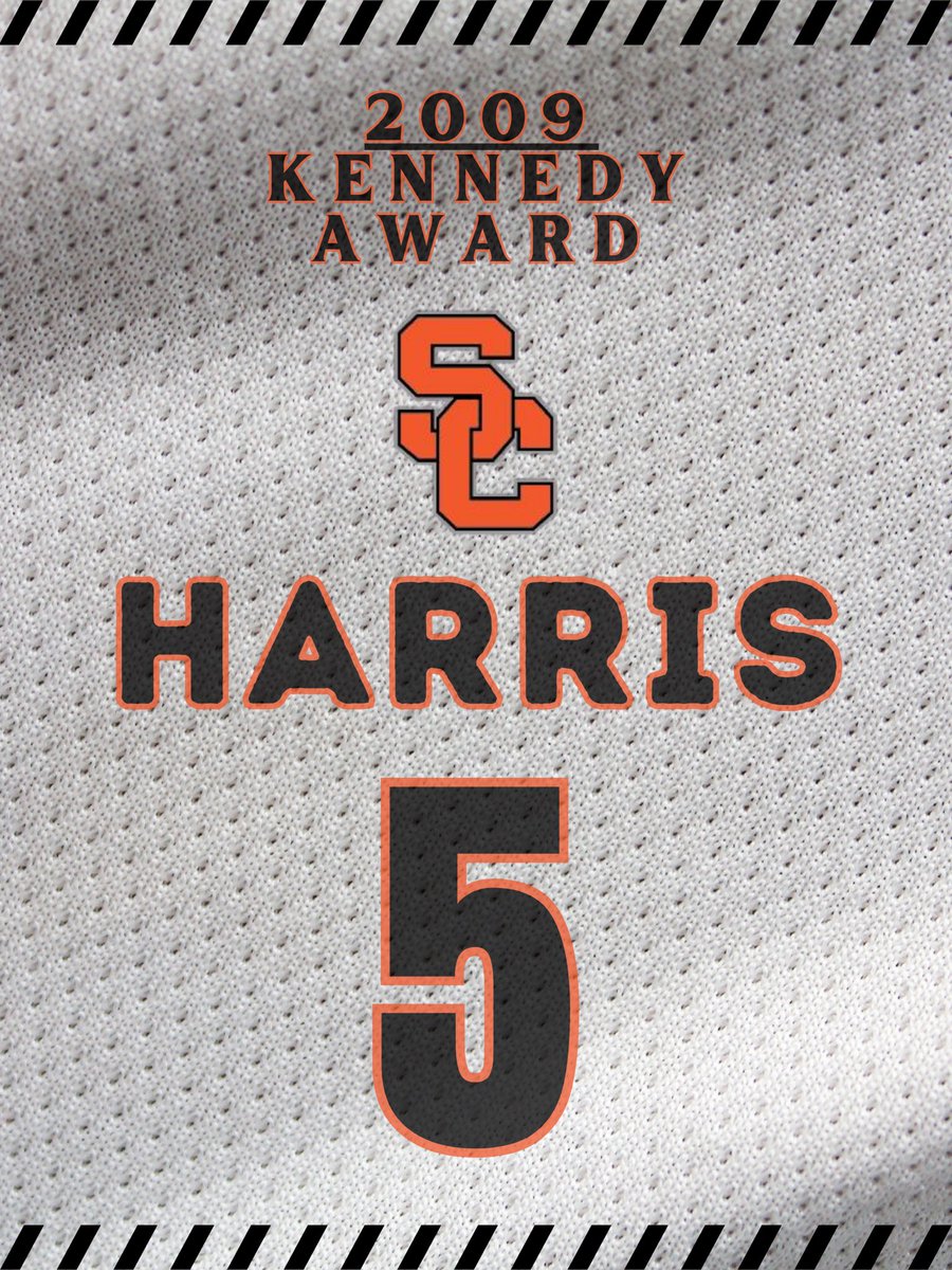 “The Field General”. If you were going into battle, No. 5 better be with you. Toughness, willpower and determination are words that easily described Tyler Harris. The Kennedy Award winner, led SCHS to back to back titles in 2008 and 2009, plus a Final 4 appearance in 2010 (con.)
