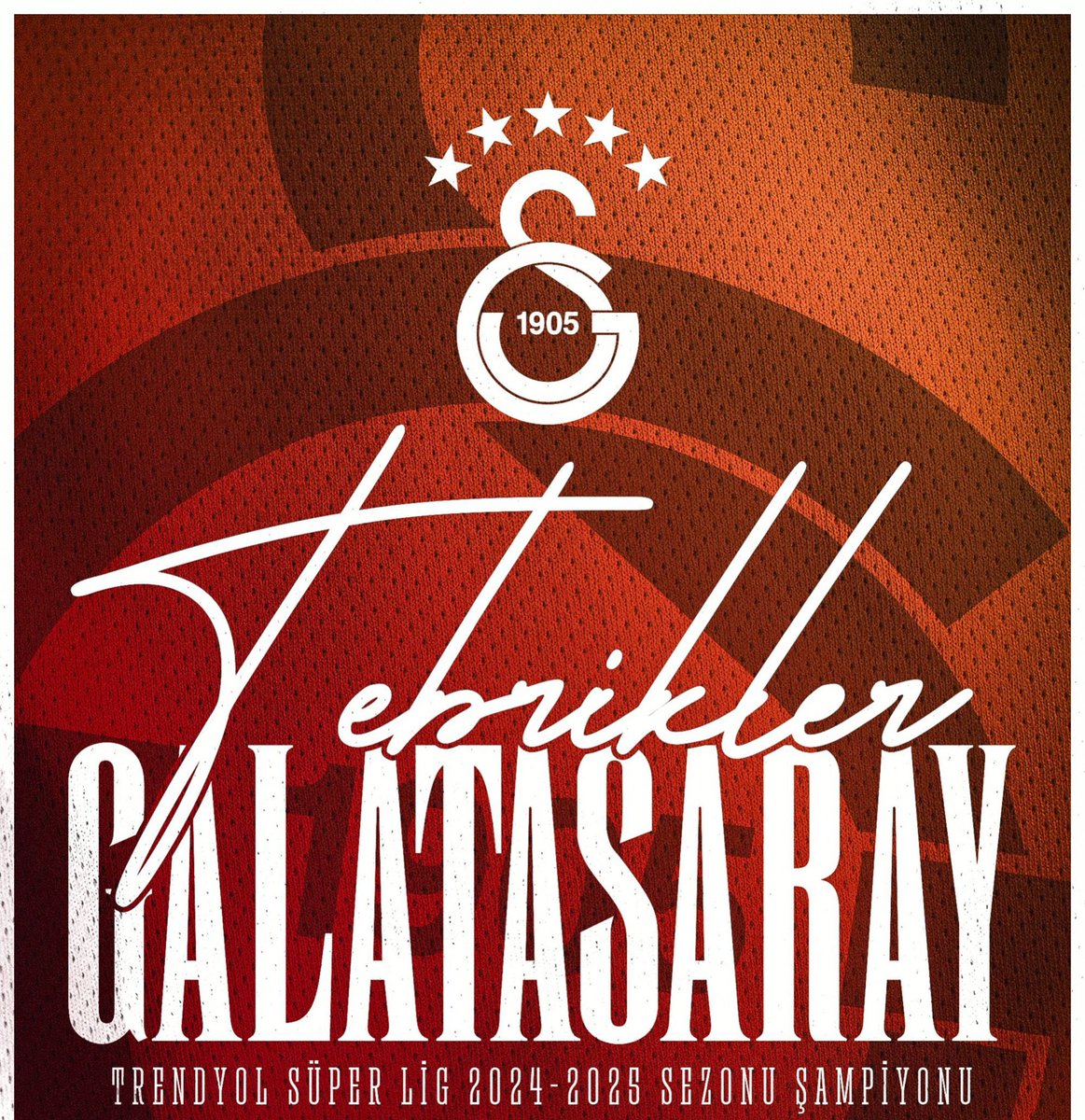 GalipEnsarioglu's tweet photo. 2024-2025 Süper Lig Şampiyonu olan Galatasaray futbol takımını, teknik heyetini ve tüm @GalatasaraySK camiasını yürekten tebrik ediyorum. https://t.co/X3p9bsGpcW